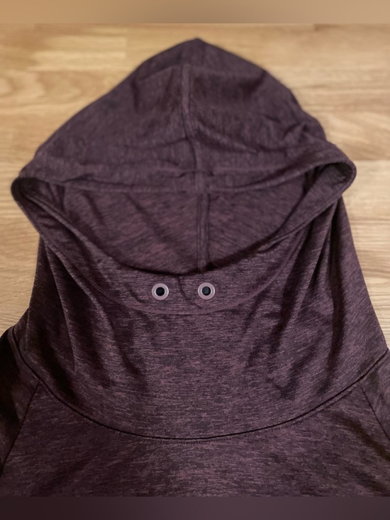 Athleta Cozy Hooded Pullover Sweatshirt - Deep Plum - Picture 4 of 9